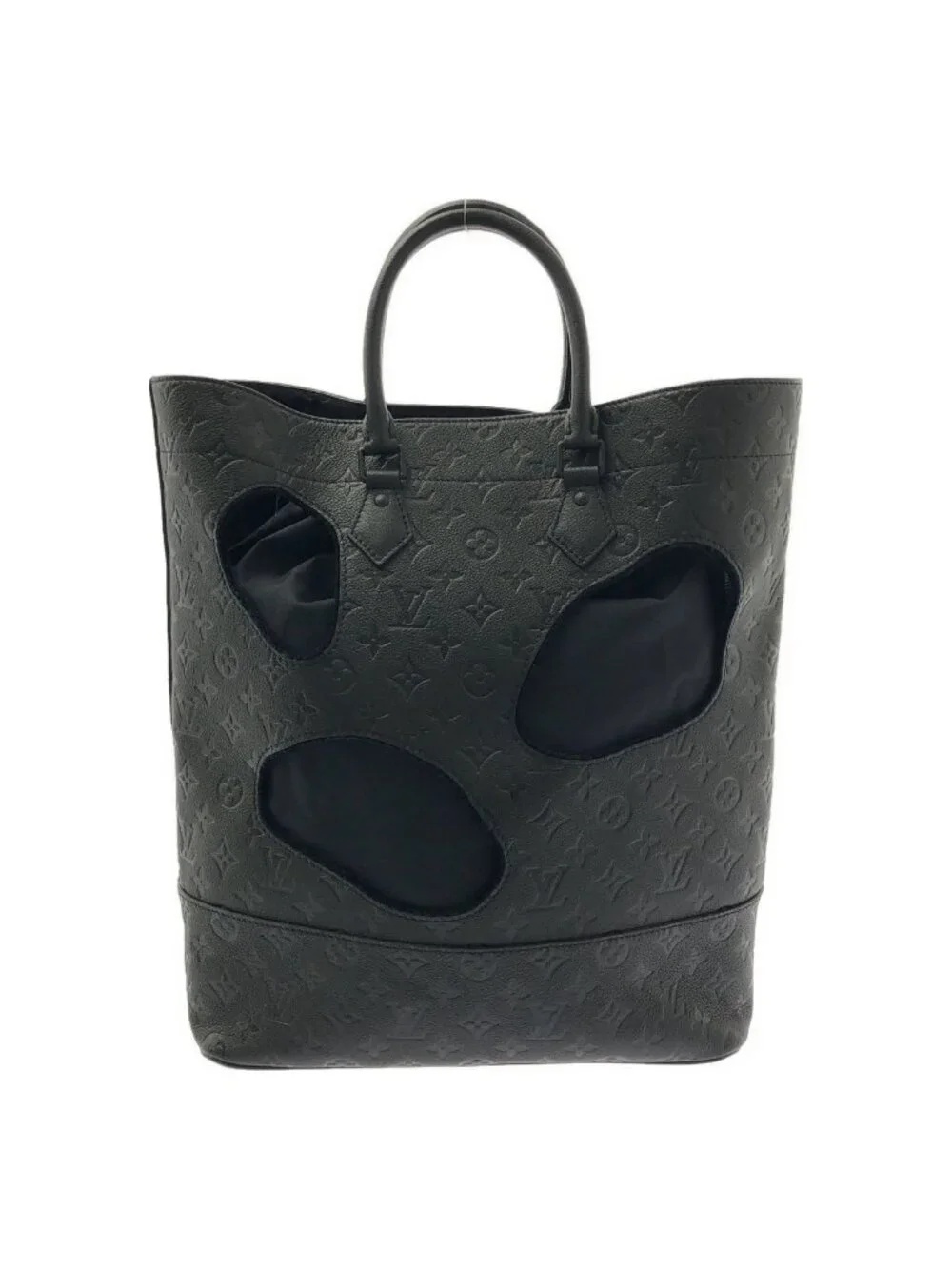 Louis Vuitton Rei Kawakubo With Holes PM Monogram Tote Black